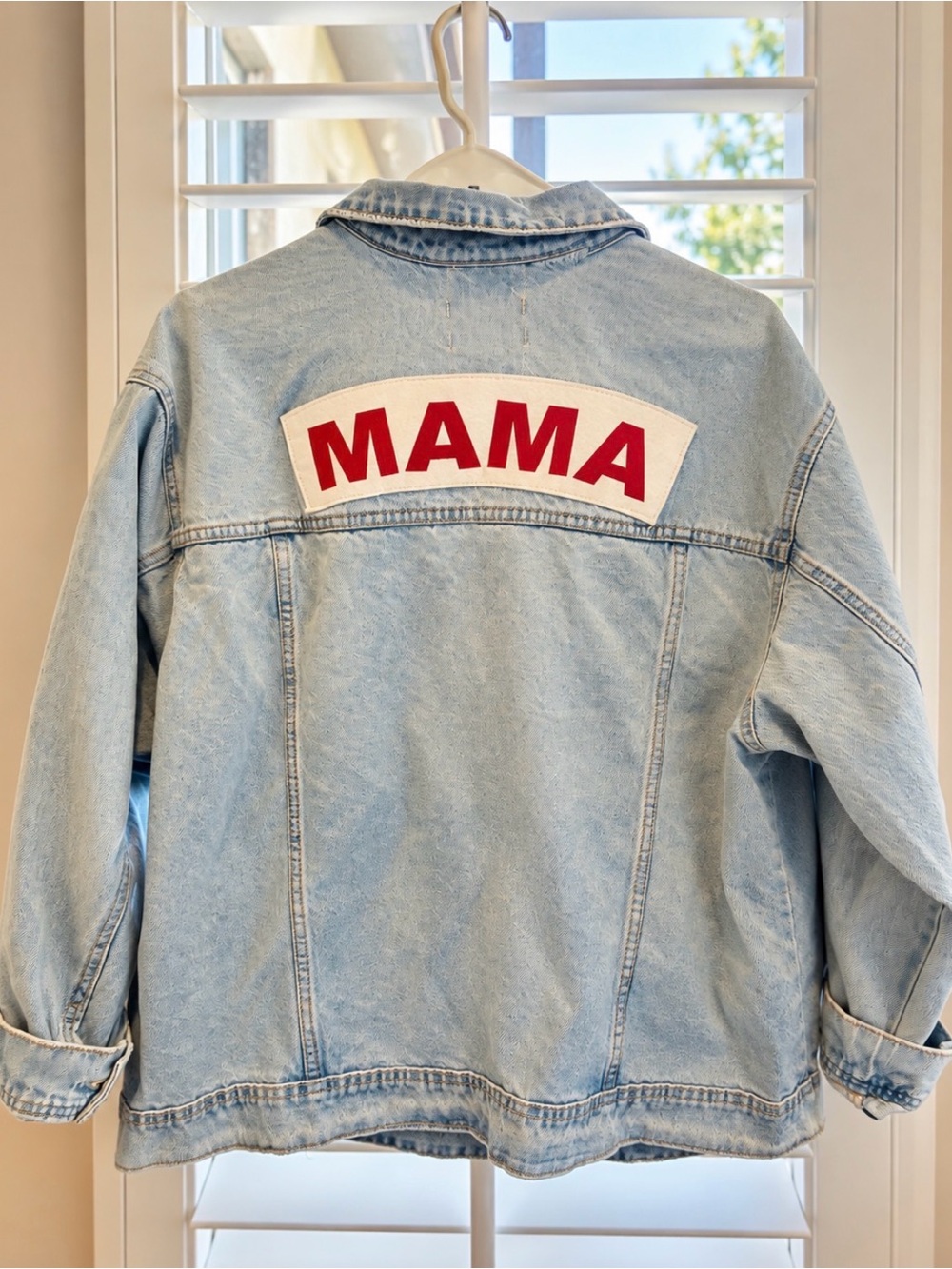 Ingrid & Isabel “MAMA” Denim Jacket – XXL